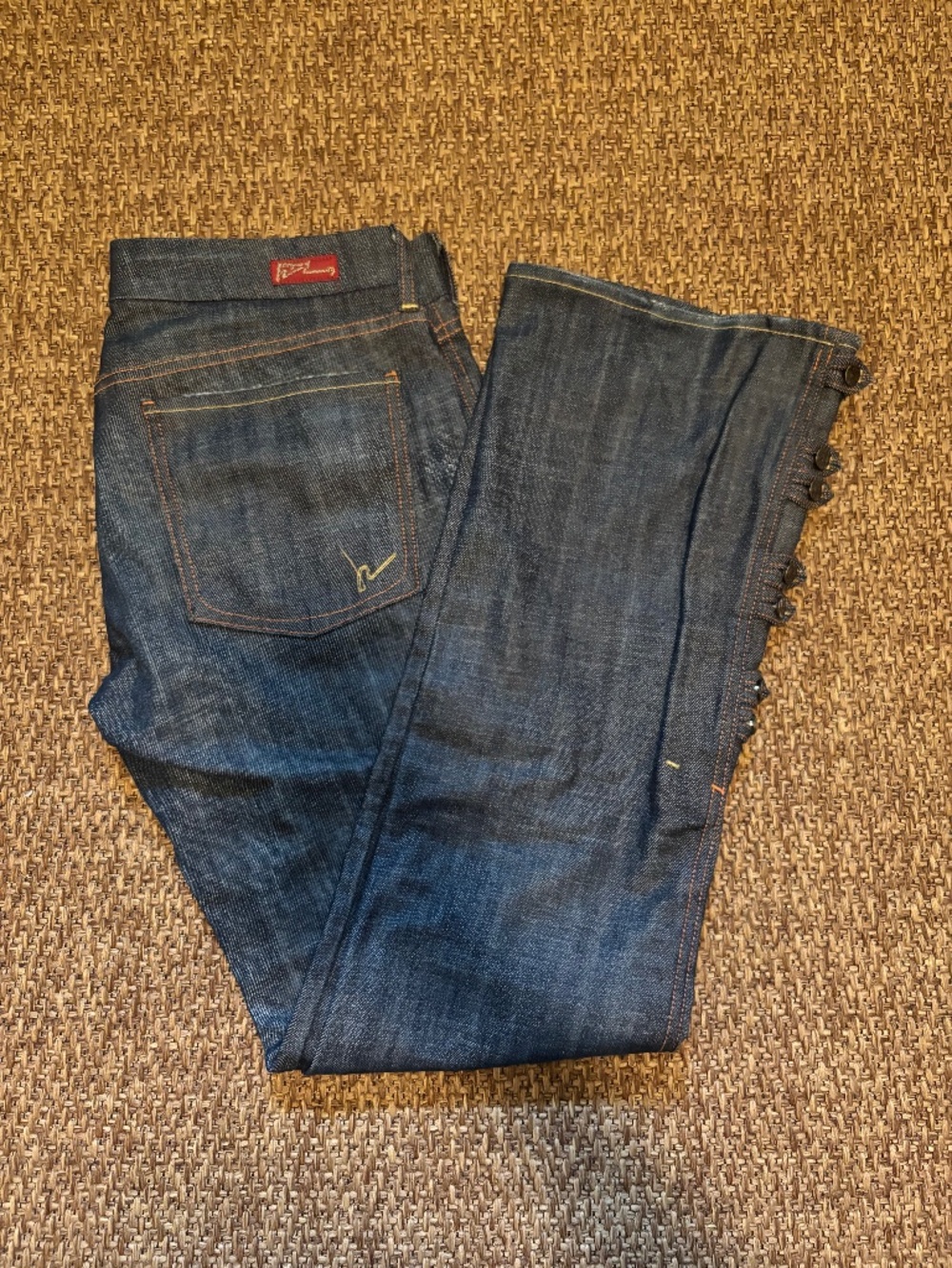 Citizens Of Humanity Flare Jeans Style 013-001 with Button Accents